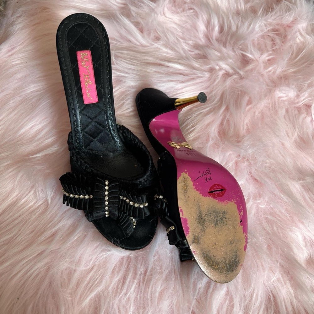 90s / 2000s vintage Betsey Johnson mule heels 💋 - Picture 6 of 8